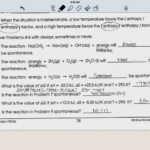 Chemistry Blog Entropy Gibbs Free Energy Worksheet 4 10