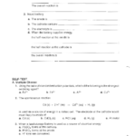 Electrochemistry Worksheet 18 Electrochemistry I The Voltaic Cell A