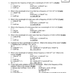 Energy Frequency Wavelength Worksheet Answers Worksheet List