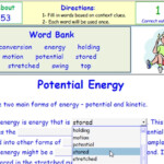 I Cloze Potential Energy PS015