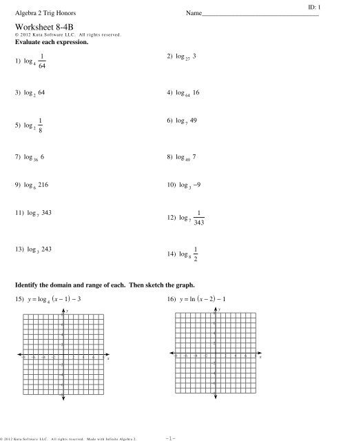 10th Grade Algebra 2 Worksheets Worksheets Master