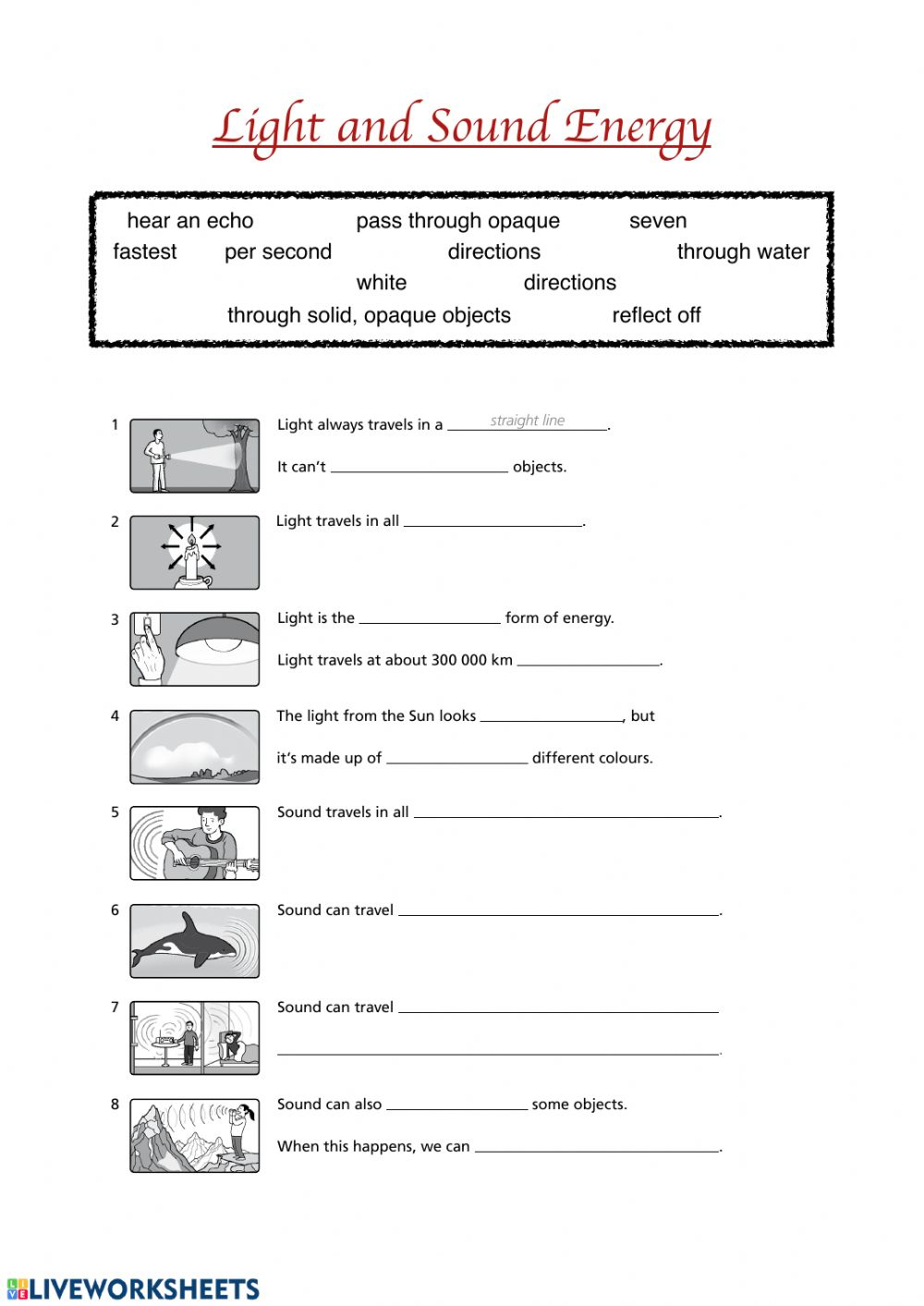 Heat And Energy Worksheet Heat And Energy Worksheet