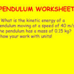 PPT PENDULUM WORKSHEET PowerPoint Presentation Free Download ID