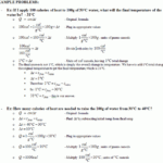 PWHS Thermodynamics Specific Heat Worksheet