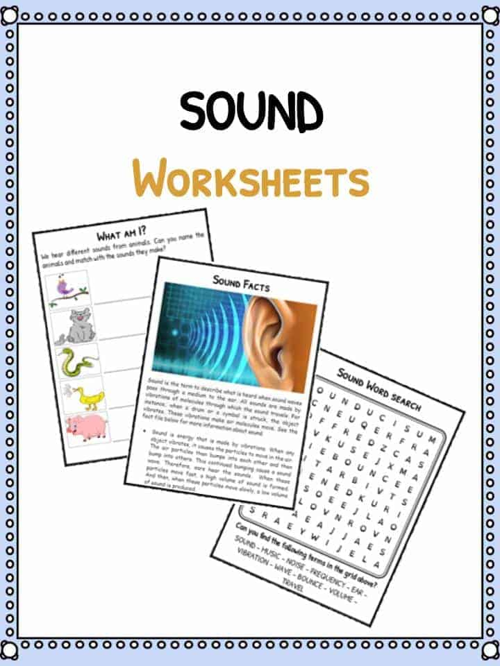 Sound Facts Worksheets For Kids Types Of Sounds Sound Facts Worksheets For Kids Types Of Sounds