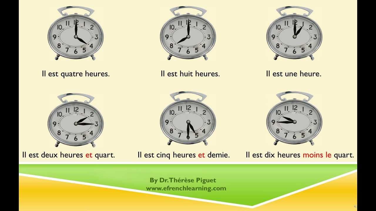 Telling Time In French Worksheets Free Telling Time In French Worksheets Free