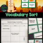 Thermal Energy Vocabulary Sort Thermal Energy