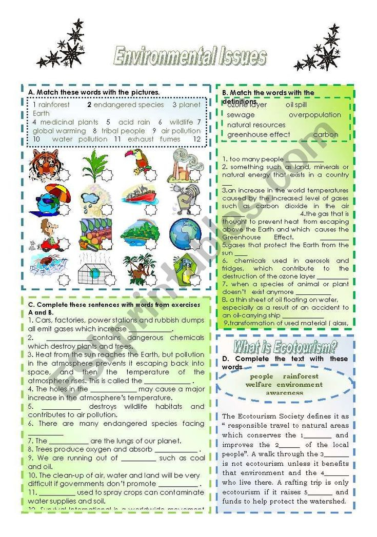 This Ws Helps Sts Learn Vocabulary Related To The Topic Environmental This Ws Helps Sts Learn Vocabulary Related To The Topic Environmental