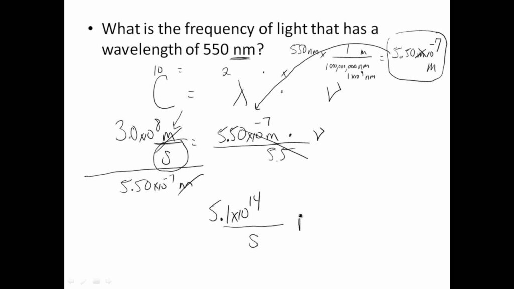 Wavelength Frequency Problems YouTube
