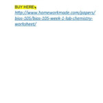 BIOS 105 Week 1 Lab Chemistry Worksheet