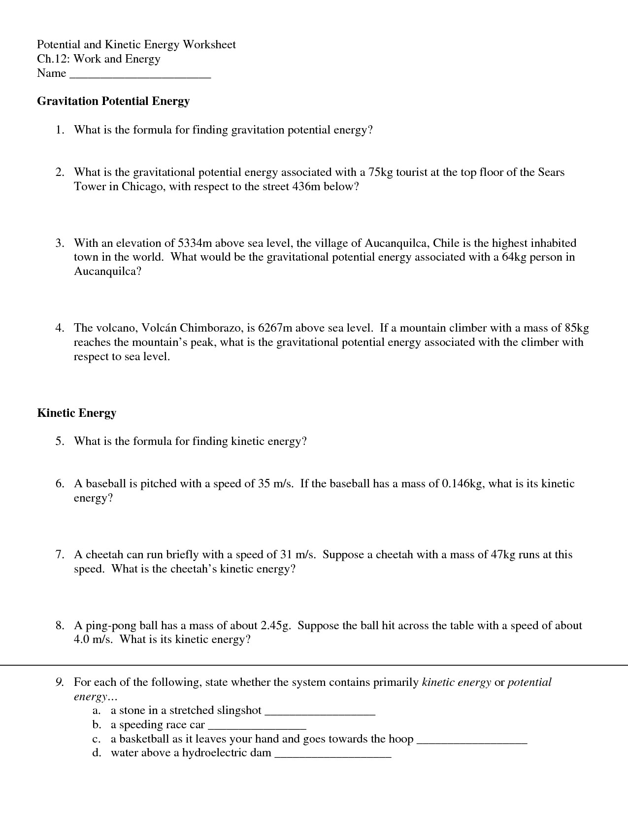 Energy Calculations Worksheet Db Excel Energy Calculations Worksheet Db excel