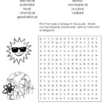 Energy Word Search Worksheets 99Worksheets