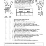 Potential And Kinetic Energy Worksheet 6th Grade Pdf Worksheet