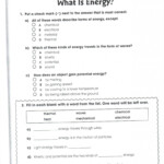 Work And Kinetic Energy Worksheet