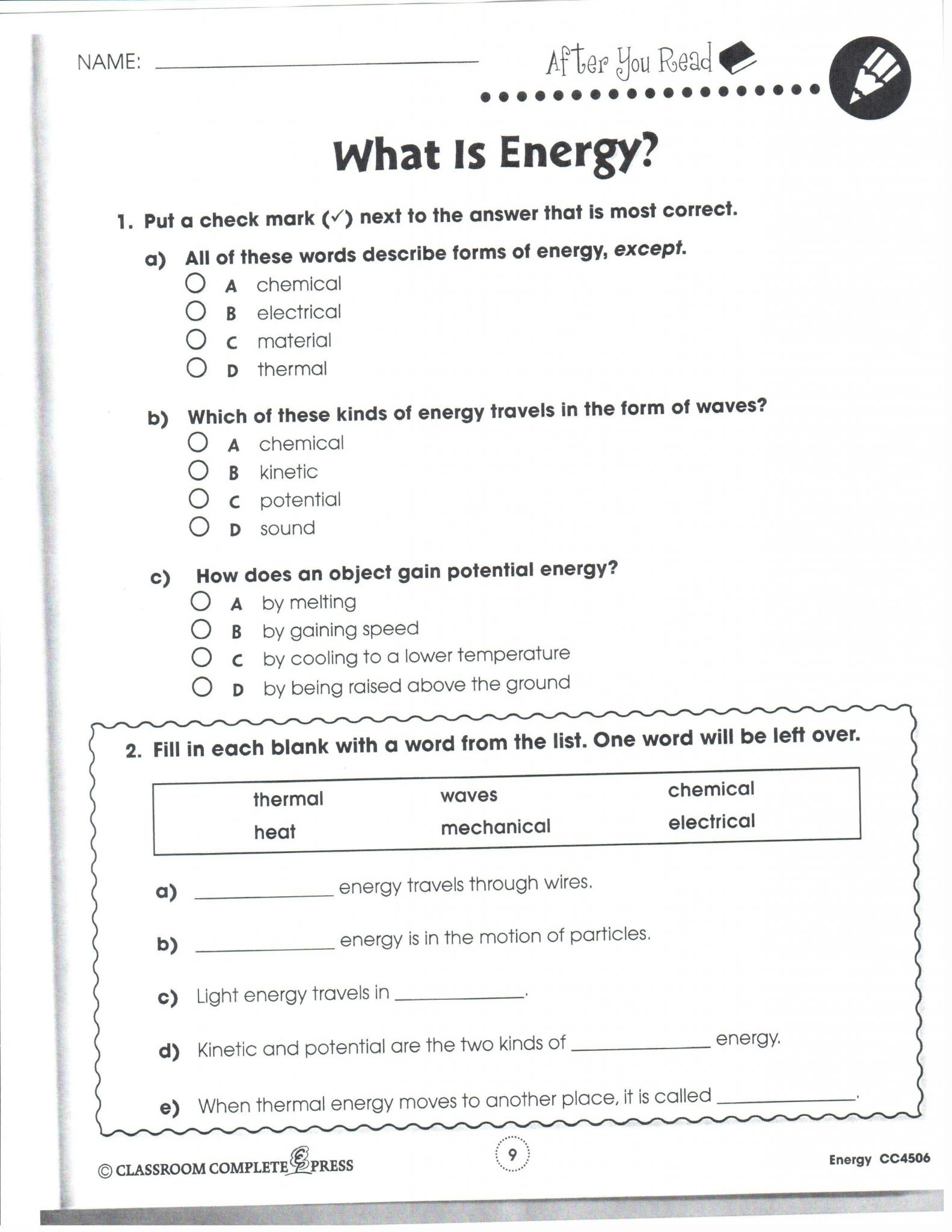 Work And Kinetic Energy Worksheet Work And Kinetic Energy Worksheet